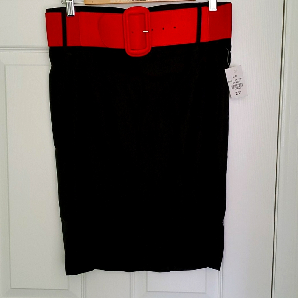 Black pencil skirt